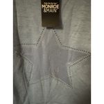 Monroe And Main Blue And White Layered Top With Sequin Star Design Size XL Photo 1