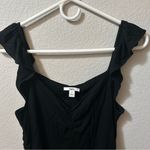 Bar III Black Thong Bodysuit LARGE Photo 2