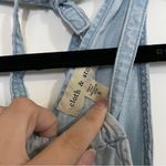 Cloth & Stone Blue Chambray Sleeveless Tie-Back Mini Dress Photo 5