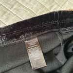 EXPRESS  pull on black crushed velvet holiday goth party mini skater skirt L Photo 6