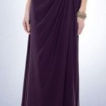 Bill Levkoff #159  Plum Purple Sample Strapless Dress 10 Photo 2