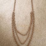 Anthropologie NEW Gold Chain layering statement necklace Photo 0