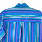 Liz Sport Vintage Striped Western Button Down Shirt Photo 8