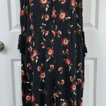 SONOMA Black Floral Jumpsuit Women's XL V Photo 0