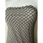 ZARA  Limited Edition Silver Metallic Mesh Strapless MIDI Bodycon Dress Size S Photo 2