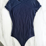 Abercrombie & Fitch  Navy Blue Short Sleeve Bodysuit Size Small Photo 0