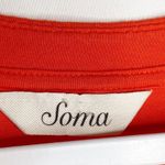 Soma Red V-Neck Casual Tee Large Photo 2