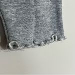 PacSun Playboy by Women's Medium Gray Crop Top Long Sleeve Lettuce Hem Photo 2