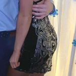 EXPRESS Black And Silver Dress Photo 1