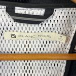 Blanc Noir Black & White Long Sleeve Zip Up Athletic Sport Track Workout Jacket Size M Photo 3