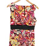 Y2K DBY Ltd Women Sheath Dress 10 Retro Vibrant Whimsical Floral High Waist Pink Photo 6
