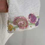 Vintage Nautical Beaded Cardigan Design Options by Philip and Jane Gordon White Size XL Photo 3