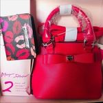 Betsey Johnson Pink Crossbody Bag With Card Holder Wallet NWT Photo 0