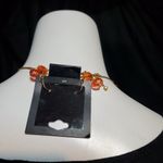 NWT J.C. Penney Orange & Gold Necklace & Earrings Orange Photo 3