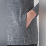 Lululemon sweat & savasana merino wool sweater cowl neck $148 fall gray Photo 4