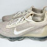 Nike  Air VaporMax 2021 FK Oatmeal Sneakers FlyKnit DC9454-101 Womens Size 8 Photo 0