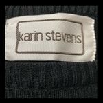 Karin Stevens Black/ grays sleeve dress. Size M Photo 5