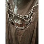 ZARA  Merallic Silver Strappy Back Slip Maxi Semi Formal Dress Wedding Guest Photo 9