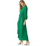 Misa NWT ‎ Los Angeles Elise Maxi Shirt Dress Green Size Medium Photo 1
