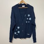 Taylor Swift Official  Midnight Cardigan Size Medium Large Navy Blue Cable Knit Photo 1