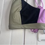 prAna Tulum Bikini Top Black Color Block Size M Photo 4