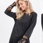 Hailey & Co. Washed Black Layer Sleeve Detail Top Photo 0