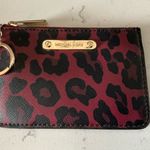 Michael Kors jet set travel small Saffiano leather coin pouch ID holder oxblood Photo 0