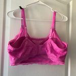 Aerie  Womens Bra‎ Real Power Wireless Push Up Convertible Lace Floral Pink 36DD Photo 7
