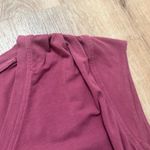 Athleta  | Women's Burgundy Red Outbound V Neck Short Sleeve Athletic Top, Size S Photo 3