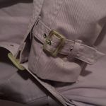 Isaac Mizrahi for Target Women's Trench Coat belted Buttoned Lilac Jacket Medium Photo 2