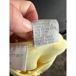 Christopher & Banks cardigan sweater ruffle hem heart button yellow Photo 7