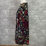 Maurice's  24/7 Black and Red Floral Long Sleeve Dress Photo 2