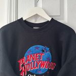Planet Hollywood Orlando Black Crew Neck Embroidered Logo Vintage Sweatshirt Photo 1