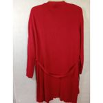 Karen Scott  Women Large Red Button Up V Neck‎ Dress Photo 1