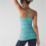 Lululemon Power Y Tank Sz 6 Luon Space Dye Camo Alberta Lake Fresh Teal Photo 1