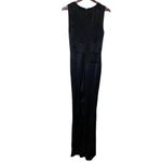 1. State  Silk Like Floral Jumpsuit in Black Size 4 NWT Photo 7