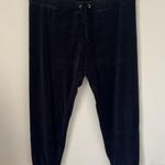 Juicy Couture Y2K Black Velour Jogger Track Pants Size L Photo 0