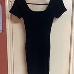 Wild Fable  Ribbed Black Bodycon Dress XS Cotton/Polyester/Spandex Photo 4