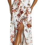 Hello Molly  Mermaid Hotel Maxi Dress Size Large Floral Print Strappy‎ Backless Photo 0