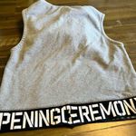 Opening Ceremony Open Ceremony OC Hooded Vest Boxy Logo Elastic Gray Sweater S Oversized Sporty Photo 1