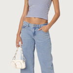 Edikted  Low Rise Wide Leg Jeans Photo 0