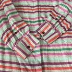 Lands' End Striped Flannel Long Button Down Size XL Photo 8