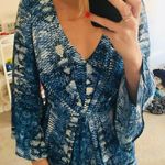 Vestique Blue Snakeskin Romper Photo 0