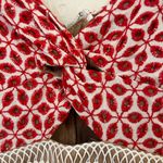Bardot  Camille Eyelet deep red Mini Dress size 6 Photo 3