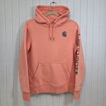 Carhartt Relaxed Fit Peach Hoodie with Logo Size S Photo 1