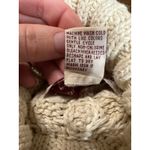 Yorkshire Knitting Co Cable Knit Fisherman Sweater Cream Women M Turtle Neck Size M Photo 7