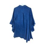 NWT Gretty Zueger Asymmetrical Denim Tunic Top 100% Cotton WOMEN’S SIZE SMALL Blue Photo 4