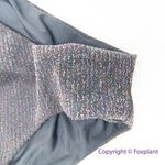 NEW It’s Now Cool the gathered‎ tie pant bikini bottom black lurex, size L Size L Photo 3