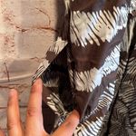 BCBGMAXAZRIA BCBG Maxazira dress side zip 6 fit flare sleeveless mini brown white v neck Photo 6