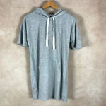 Short Sleeve Athletic Hoodie Dress NWT Size Medium Gray Photo 1